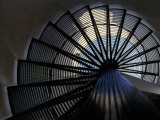 Low Angle View of a Spiral Staircase Photographic Print