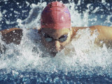 Swimmer Splashing Photographic Print