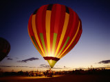 Dusk, Colorful Hot Air Balloon, Albuquerque, New Mexico, USA Photographic Print