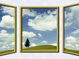 The View Through Three Windows Lámina fotográfica The View Through Three Windows Lámina fotográfica