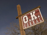 America's Gunfight Capital, OK Corral Sign, Tombstone, Arizona, USA Photographic Print by Walter Bibikow