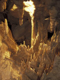 Stalactites and Stalagmites, Drapery Room, Mammoth Cave National Park, Kentucky, USA Photographie par Adam Jones
