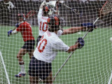 Playing Lacrosse Photographic Print