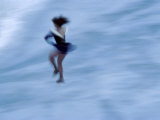 Ice Skater in a Spin Photographic Print