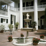 Plantation Home Patio, Louisiana, USA Photographic Print