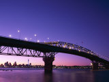 Auckland Harbour Bridge and Hauraki Gulf, Auckland, North Island, New Zealand Photographic Print