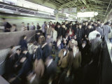 Subway Station, Tokyo, Japan Lámina fotográfica