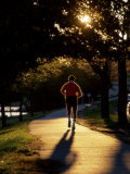 An Evening Jog Photographic Print
