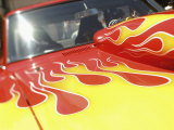 Close-up Image of a Flame Design on a Car Hood Photographic Print