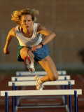 Leaping Over Hurdles Photographic Print