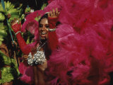 Mangulera Samba Dancer, Rio Carnaval Rio de Janiero, Brazil Fotografie-Druck