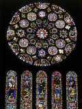 Rose Window of South Facade Chartres Cathedral Chartres France Photographic Print