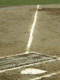 Homeplate with View of Third Base Photographie