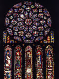 Rose Window of North Facade Chartres Cathedral Chartres France Photographie