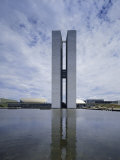 Congress Building, Brasilia, Brazil Photographic Print