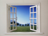 Open Window to Bucolic Landscape - Fotografik Baskı