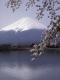 Lake Kawaguchi, Mount Fuji, Japan Photographie