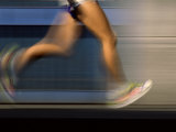Fast Moving Feet and Legs Lámina fotográfica