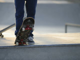 Skateboarder on Ramp Photographie