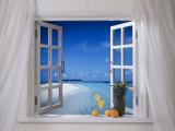 Window with Tropical View Reprodukcja zdjęcia Window with Tropical View Reprodukcja zdjęcia