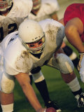 Men Playing American Football Photographic Print