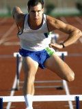Leaping Over Hurdles Photographic Print