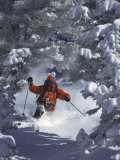 Man Skiing Downhill Photographic Print