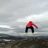 Airborne Snowboarder Lámina fotográfica Airborne Snowboarder Lámina fotográfica
