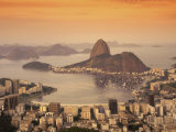 Sugar Loaf Mountain, Guanabara Bay, Rio de Janeiro, Brazil Fotografisk tryk Sugar Loaf Mountain, Guanabara Bay, Rio de Janeiro, Brazil Fotografisk tryk
