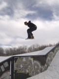Snowboarding Photographic Print