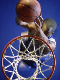 High Angle View of Person Shooting Hoops Photographic Print