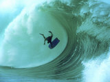 A Boogie Boarder Wipes Out Fotografie-Druck