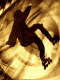 Sepia Toned Skater Photographic Print