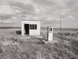 An Abandoned Gas Station Photographic Print