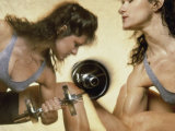 Woman Strength Training Photographic Print