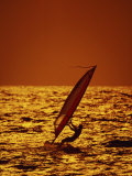 Windsurfer Silhouette Photographic Print