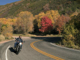 An Autumn Motorcycle Ride Photographic Print