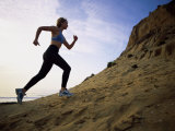 Woman Jogging Fotografie-Druck