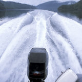 Wake From a Motorboat Photographic Print
