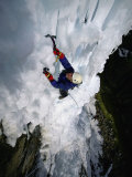 Ice Climbing, Ouray Ice Park, Ouray, Colorado, USA Photographic Print