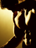 Close-up of a Man Exercising Fotografie-Druck