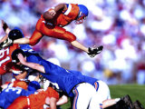 Football Players on a Playing Field Photographic Print