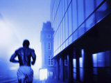 Man Jogging Photographic Print