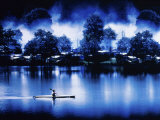 Monochromatic Kayaker Photographic Print