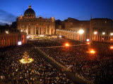 Pope John Paul II's 25th Anniversary Mass Photographic Print