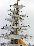 Crew Members of the Tall Ship Guayas Photographic Print