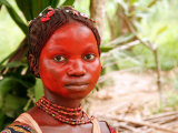 A Pygmy Woman is Seen at the Village of Mpha, Democratic Republic of Congo Photographic Print
