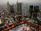 The Skyline of Frankfurt Fotografie-Druck