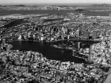 This Aerial View Shows the City of Oakland, Calif., in the Foreground Fotografie-Druck