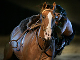 An Actor Dressed as an Indian Rides His Horse While Performing at the Opera Pampa Show Photographic Print